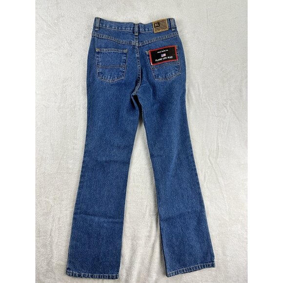 Polo Jeans Company Ralph Lauren Jeans Youth Size 14 Flare Leg Blue New - Picture 9 of 10